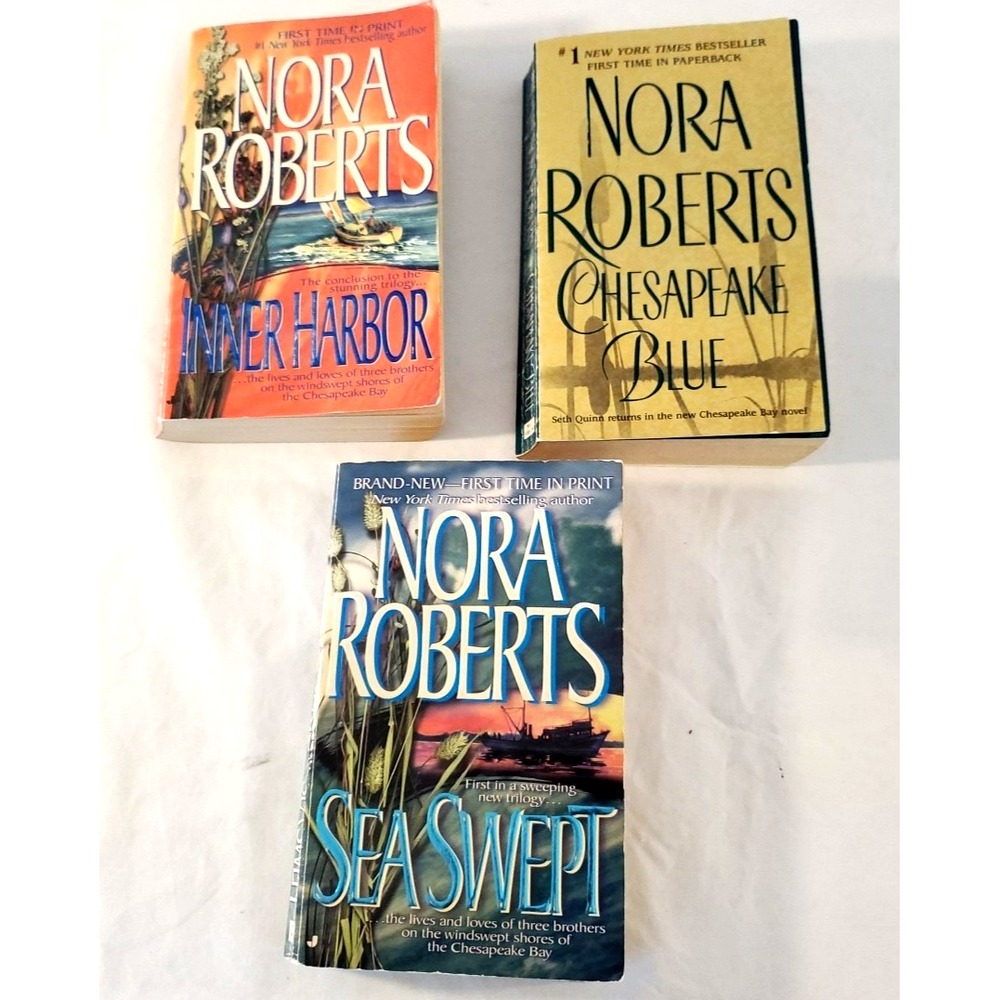 Nora Roberts Chesapeake Bay Saga3 Romance Novels Books‎ PB Inner Harbor Blue Sea